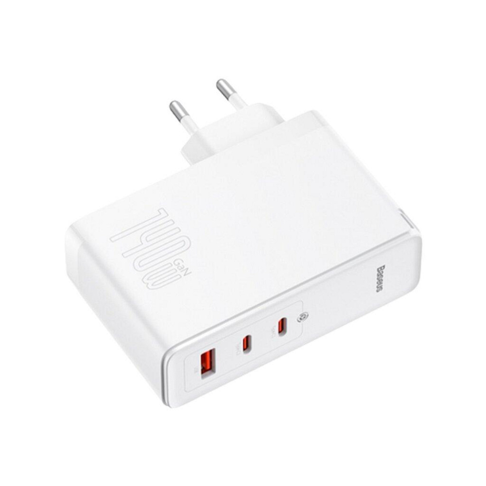 Сетевое зарядное устройство Baseus GaN5 Pro 3 порта, USB + Type-C 140W Белый (CCGP100202) Киев - изображение 2