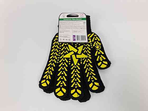 Господарські рукавички щільні 7 кл/5н зірка чорна "Doloni арт.562" (10 пар) Харків