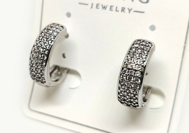 Серьги женские со стразами Киев - изображение 1