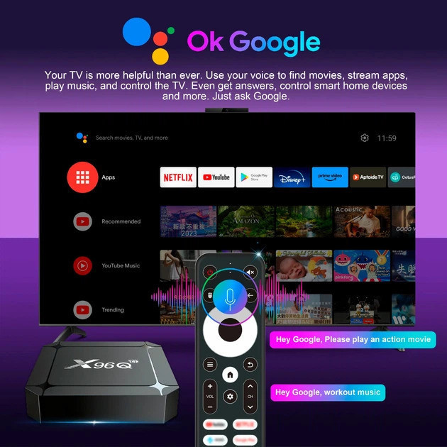 HD медіаплеєр X96Q Android (RK3518/2GB/16GB) ( 13475 ) Харьков - изображение 6
