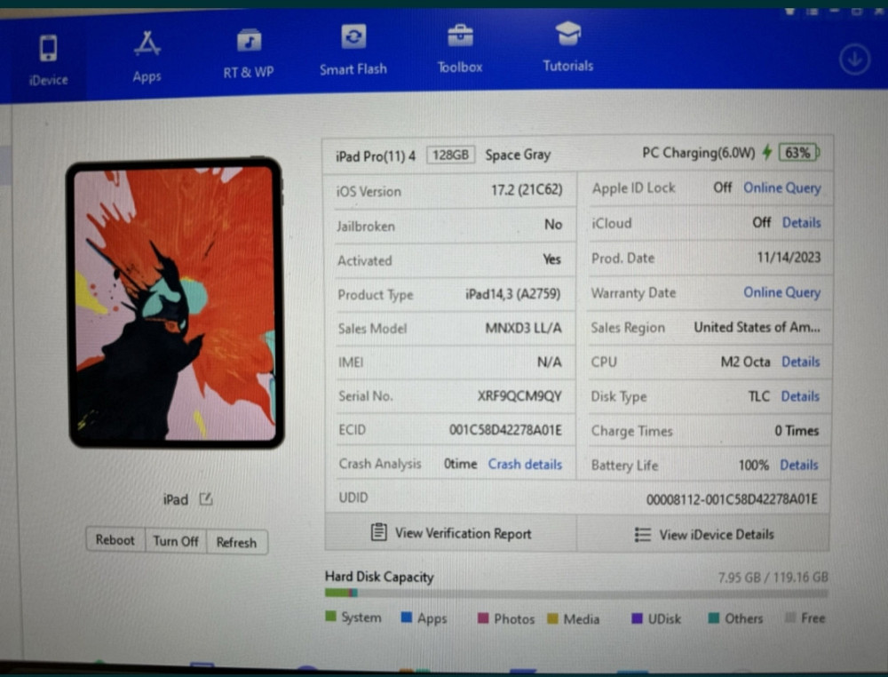 Новый Планшет: iPad Pro M2 (2022) Wi-Fi 11