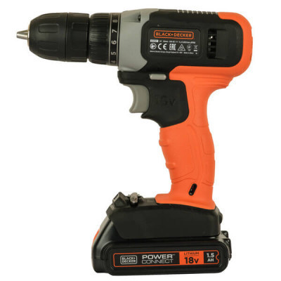 Шуруповерт Black&Decker 18 В Li-Ion, 1.5Ah, 600 об/мин, 1,2 кг (BCD001C1) Винница - изображение 8