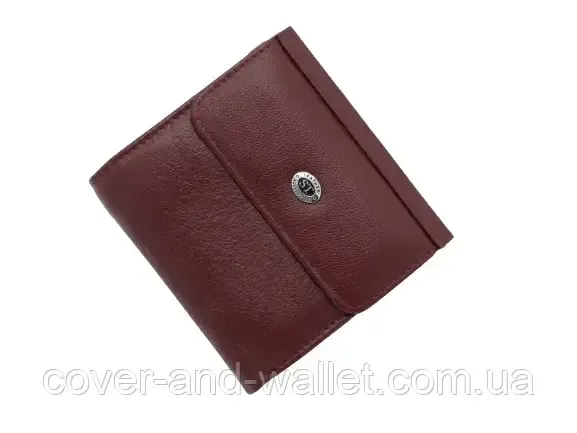Маленький женский бумажник из натуральной кожи бордового цвета ST 209 Киев - изображение 10