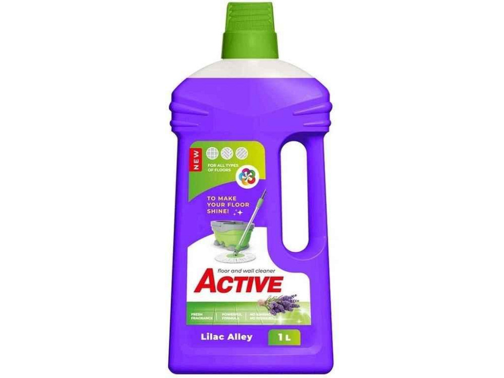 Засіб для миття підлоги 1л Lilac Alley Floor Cleaner ТМ ACTIVE Київ - фото 1