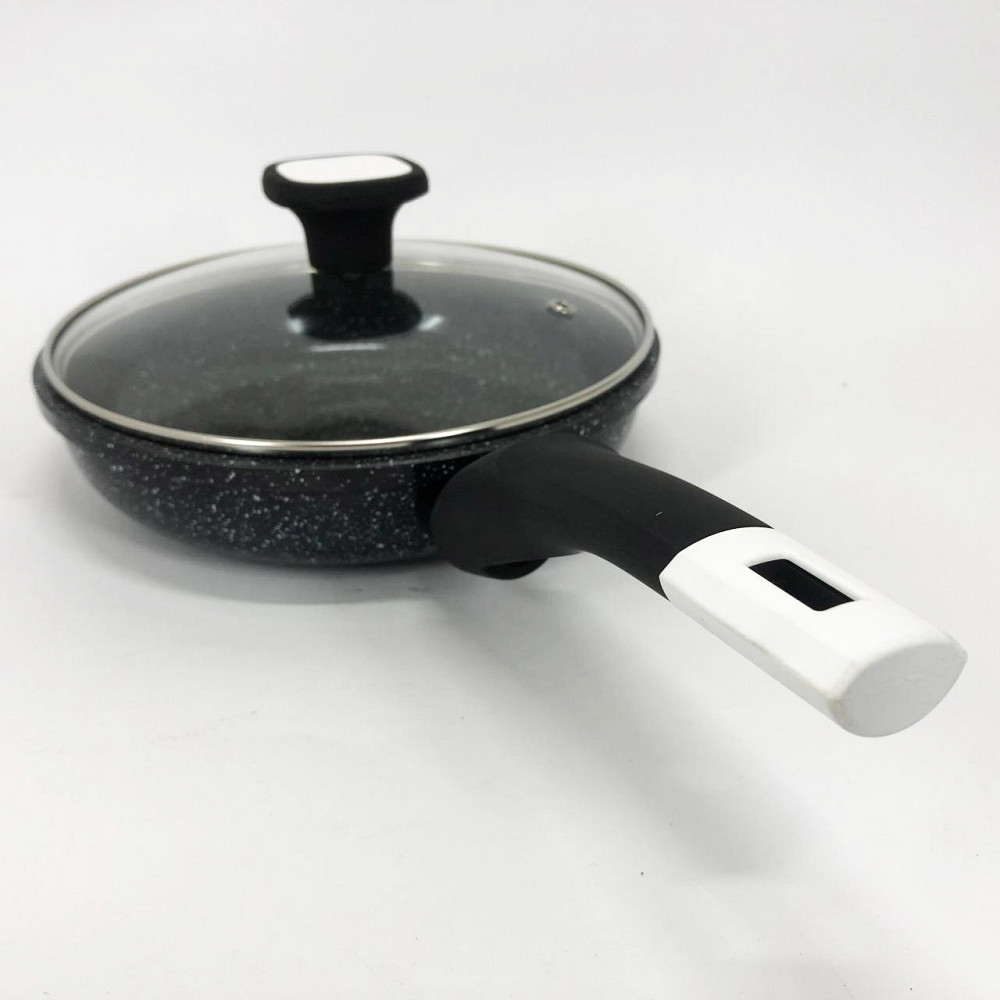 Сковорода для готовки на индукционной плите UNIQUE UN-5143 20 см, Сковорода с ручкой алюминий YH-80 Львов - изображение 13