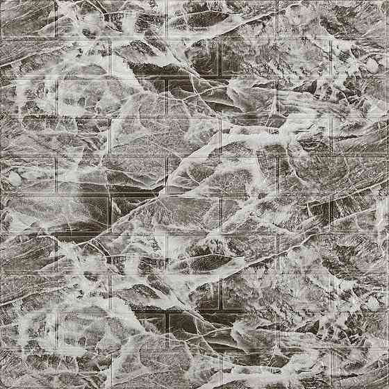 Декоративна 3D панель самоклейка 700х770х3мм Мармур чориний (061-3) SW-00000691 Київ