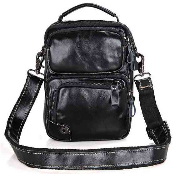 Сумка чоловіча Vintage 14437 Чорна Київ