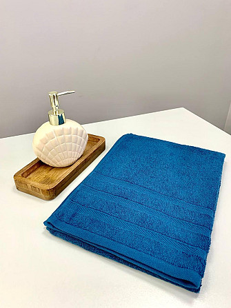 Рушник махровий Ideal Textile Косичка однотонний щільність 500 г/м2 50х100 см (56860731) Темно-синій Чернівці - фото 2