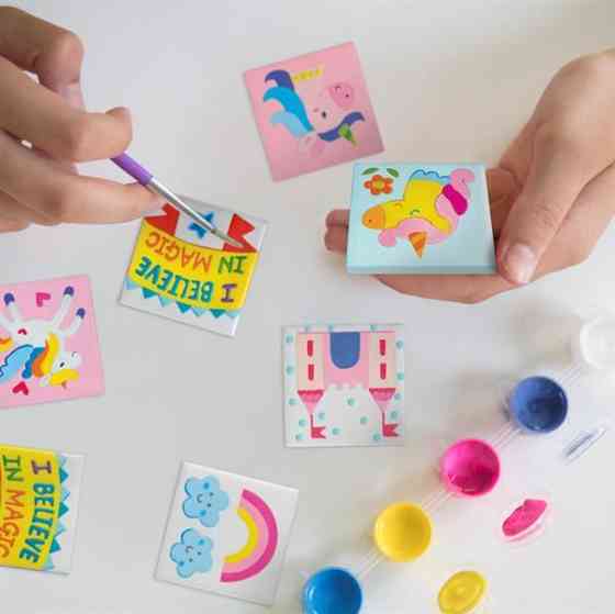 Набор для раскрашивания магнитов 4M Единороги (00-04740) Харьков