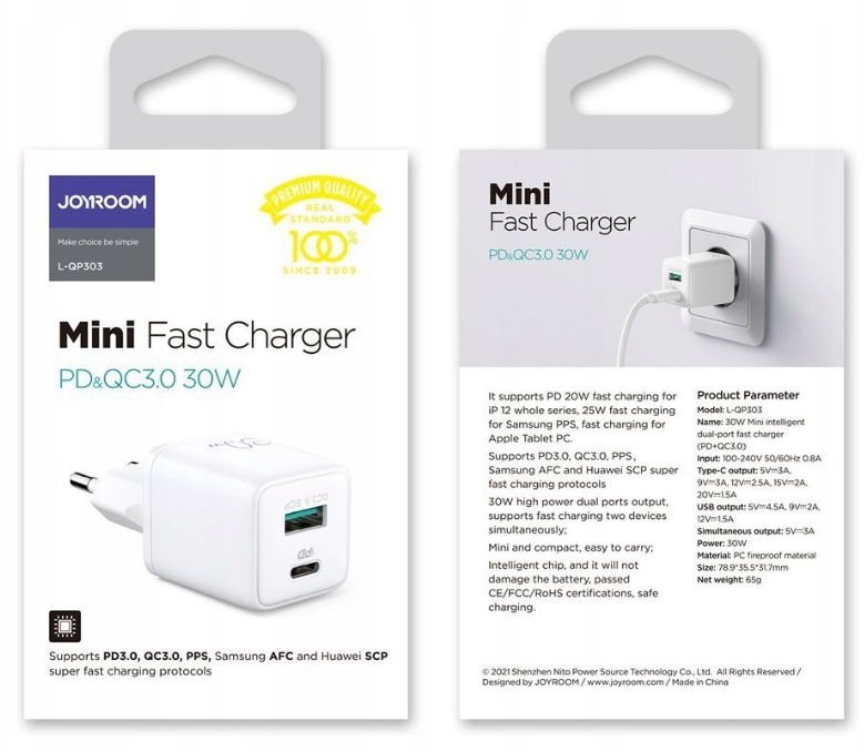 Зарядное устройство USB/USB C 30 Вт Joyroom (Польша) Киев - изображение 9