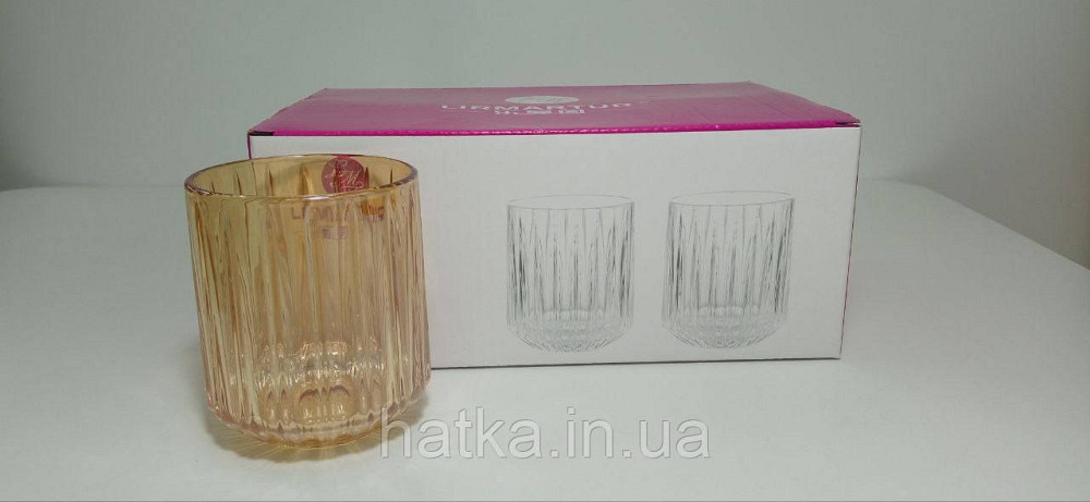 Набір склянок 6 шт OLens "Янтарний Дюк" 250 мл для дому та ресторанів Київ - фото 3
