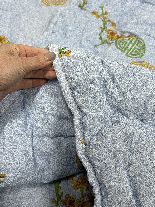 Ecotton Ковдра Ecotton двоспальна 172х205 см антиалергенна стьобана блакитна 50-0012 Blue Коломия - фото 3