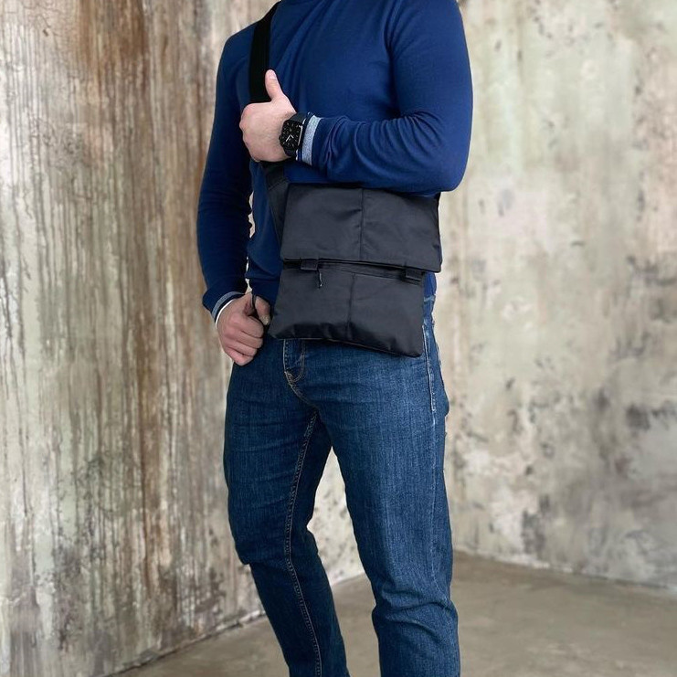 Чоловічі сумки через плече, Сумка нагрудна водонепроникна, Сумка у військовому стилі на плечі AC-70 Львів - фото 9