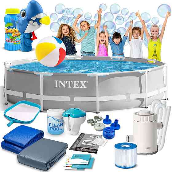 Басейн каркасний 15в1 INTEX 26702, 305 х 76 см + машина для створення бульбашок Київ