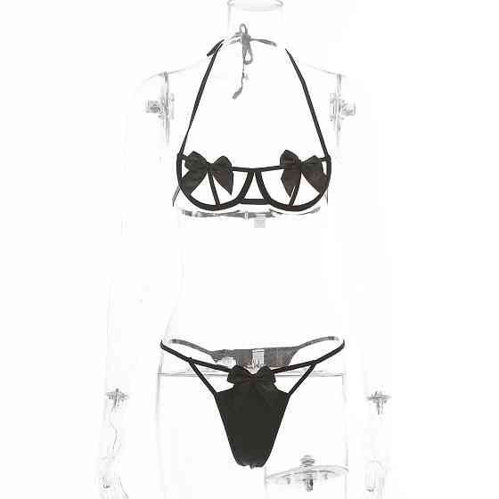 Еротичний комплект білизни жіночої S чорний Київ