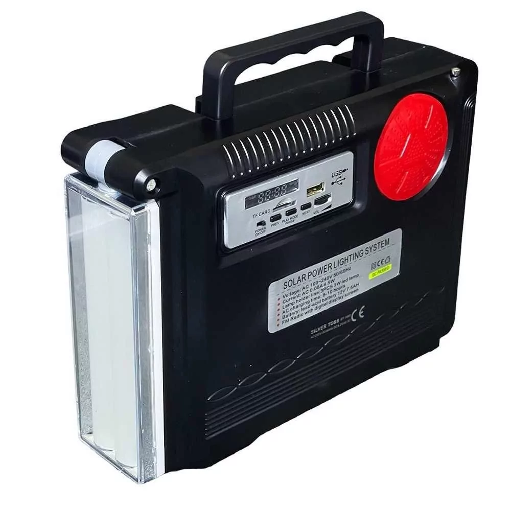 Зарядная станция Silver Toss ST1980 + солнечная панель + лампы  + фонарь Винница - изображение 4