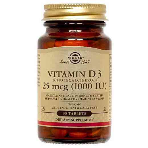 Вітамін D3 Solgar Vitamin D3 1000 IU 90 tabl Луцьк