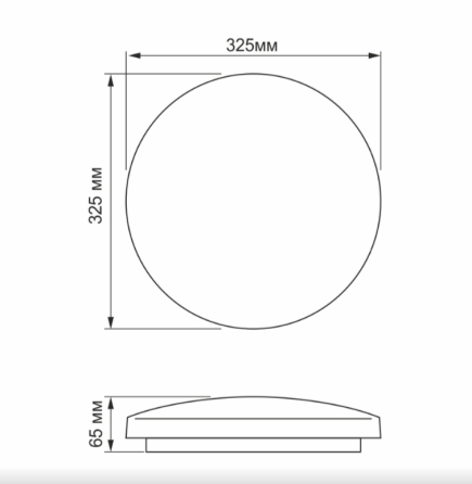 LED Світильник настінно-стельовий 24W 5000К 220V Зоряне небо TLCL-245S Titanum Житомир