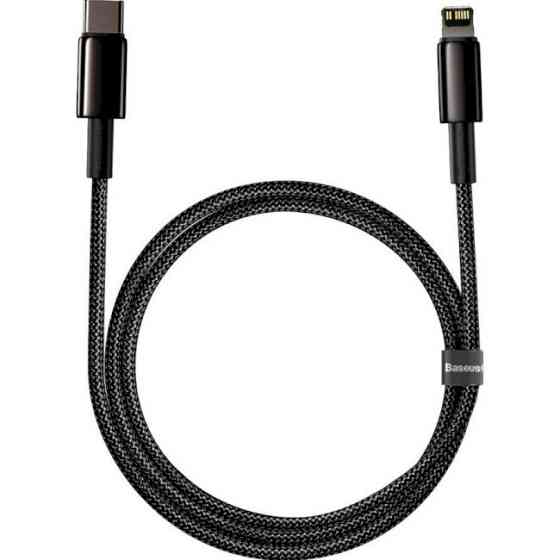 Кабель Baseus Tungsten Gold Fast Charging Data Cable Type-C to iP PD 20W 1m Black Одесса