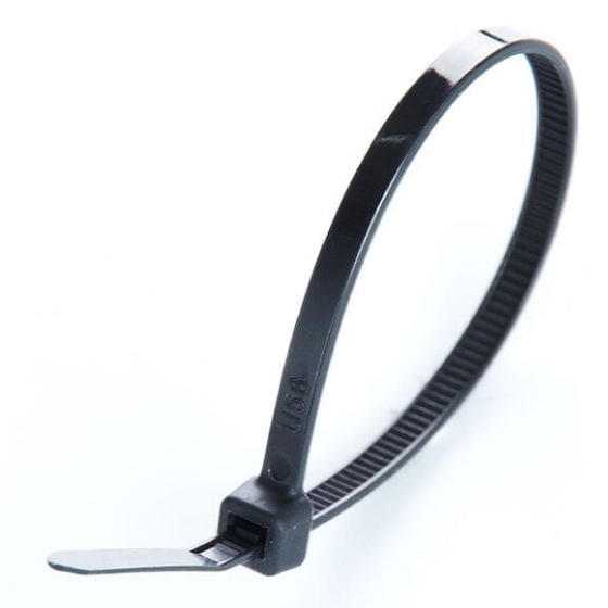 Хомут пластиковий 7,6*300мм універсальний чорний 100шт/уп APRO Житомир