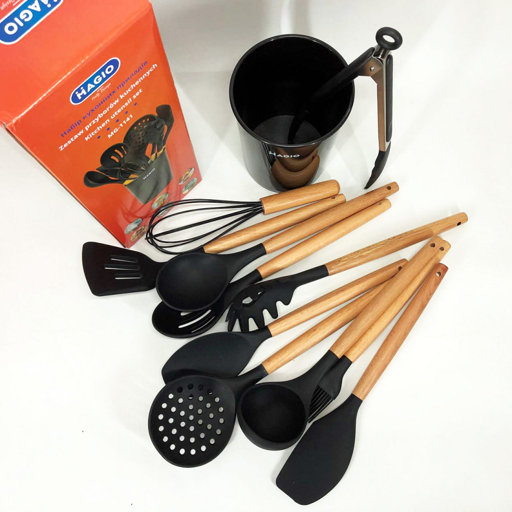 Набір кухонний універсальний, Стильний кухонний набір із силікону ніж універсальний LC-35 Львів - фото 9