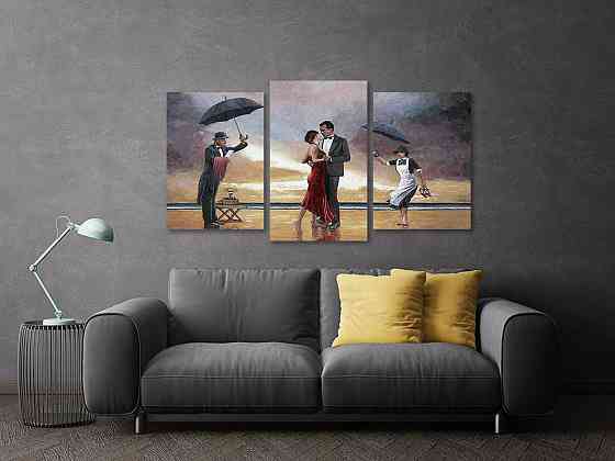 Модульна картина у вітальню/ спальню Танець на березі океану Art-516_3 Київ