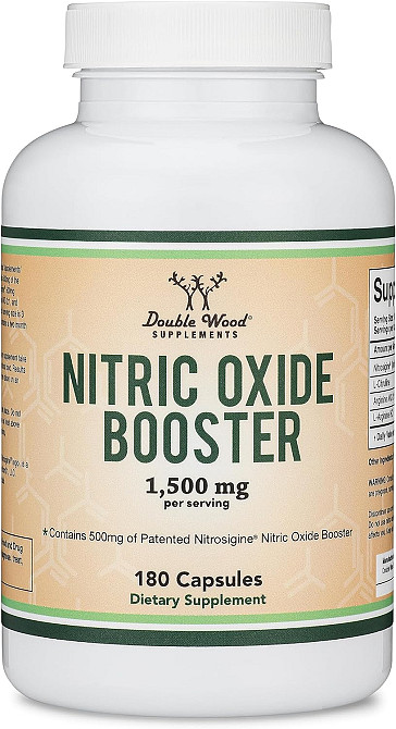 Підтримка рівня оксиду озоту Double Wood Supplements Nitric Oxide Booster 1500 mg 180 caps Луцьк - фото 1
