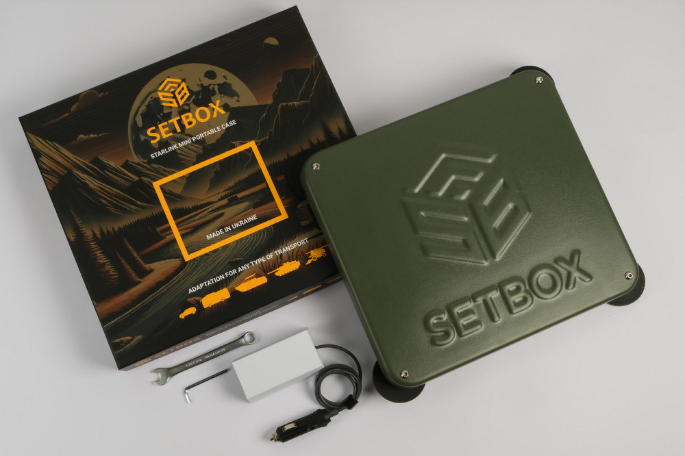 Корпус Setbox для Starlink Mini на авто для самостоятельной сборки + адаптер 12V (Оливковый) Киев - изображение 8