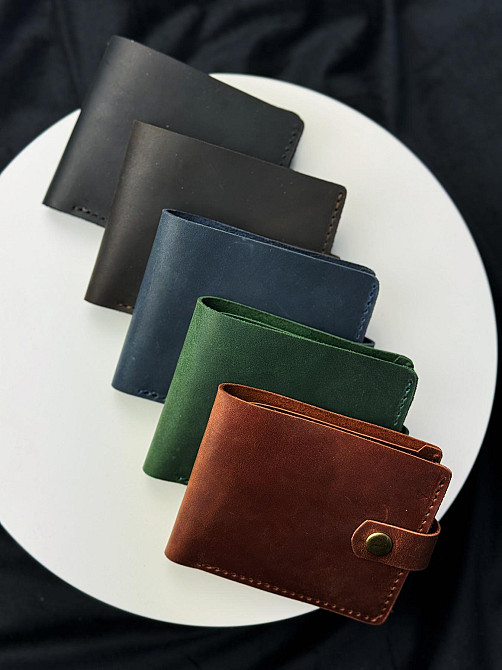 Класичний гаманець із натуральної шкіри SD005 (Темно-коричневий) Суми - фото 7