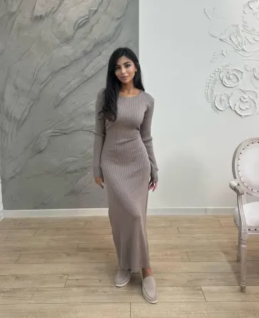 Стильне жіноче плаття завдовжки рубчик мустанг Моко, 42/44 Одеса