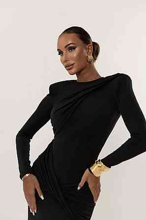 Жіноча елегантна приваблива максі-сукня з мікродайвінга Одеса