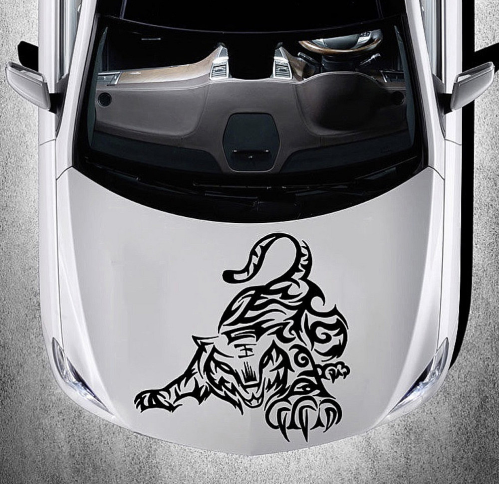 Вінілова наклейка на авто та будь яку поверхню в індивідуальних розмірах  — Тигр Чернівці - фото 1