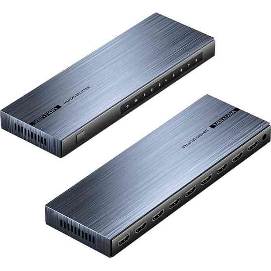 Сплітер HDMI 1.4 UHD 4K 30Hz 3D, HDCP 1x8 ports Чорний Vention Вінниця