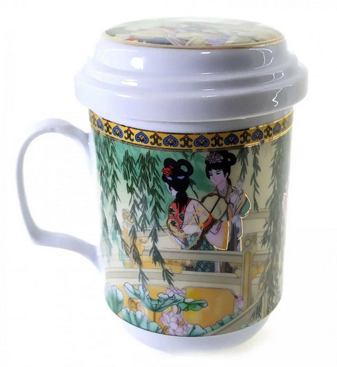 Чашка заварювальна з ситом Дівчата під вербою Київ - фото 1