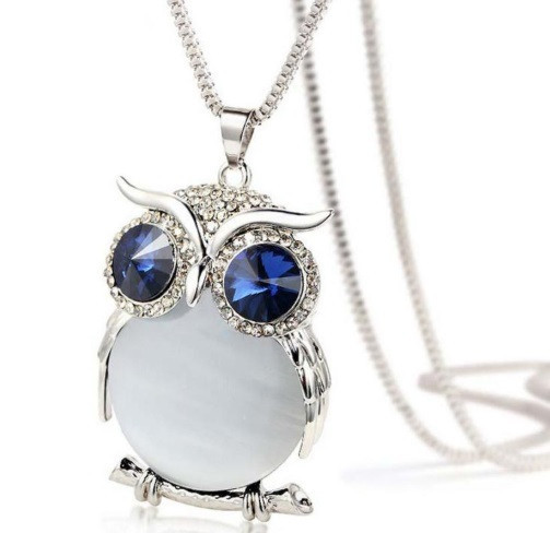 Подвеска Сова с цепочкой женская 70 см разноцветный Киев - изображение 2