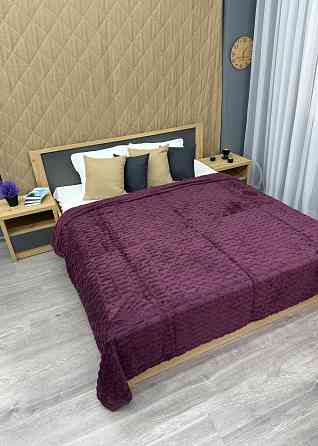 Плед-покривало 200х230 см (+-5см) Сливовий (87-242) Київ