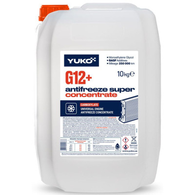 Антифриз Yuko CONCENTRATE Super G12+ черв. ПЕ кан.9л (10 кг.) (4823110400678) Вінниця - фото 1