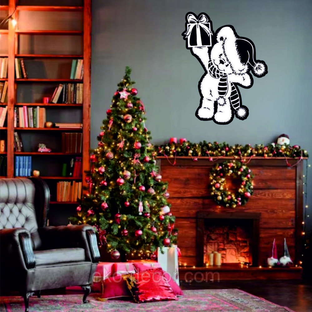 Декоративное настенное Панно «Новый год», Декор на стену 90*67 см Киев - изображение 6