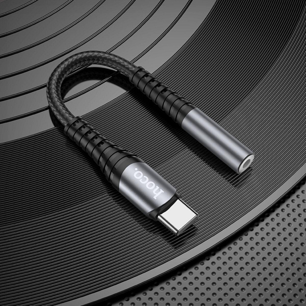 Кабель перехiдник HOCO LS33 Type-C Digital 3.5 Audio converter Metal Gray 6931474761163 Одеса - фото 7
