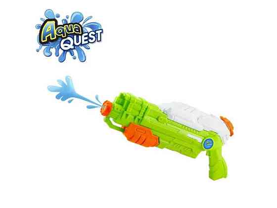 Водний пістолет 43см зелено-помаранчевий (47,5x8x21) ТМ AQUA QUEST Київ