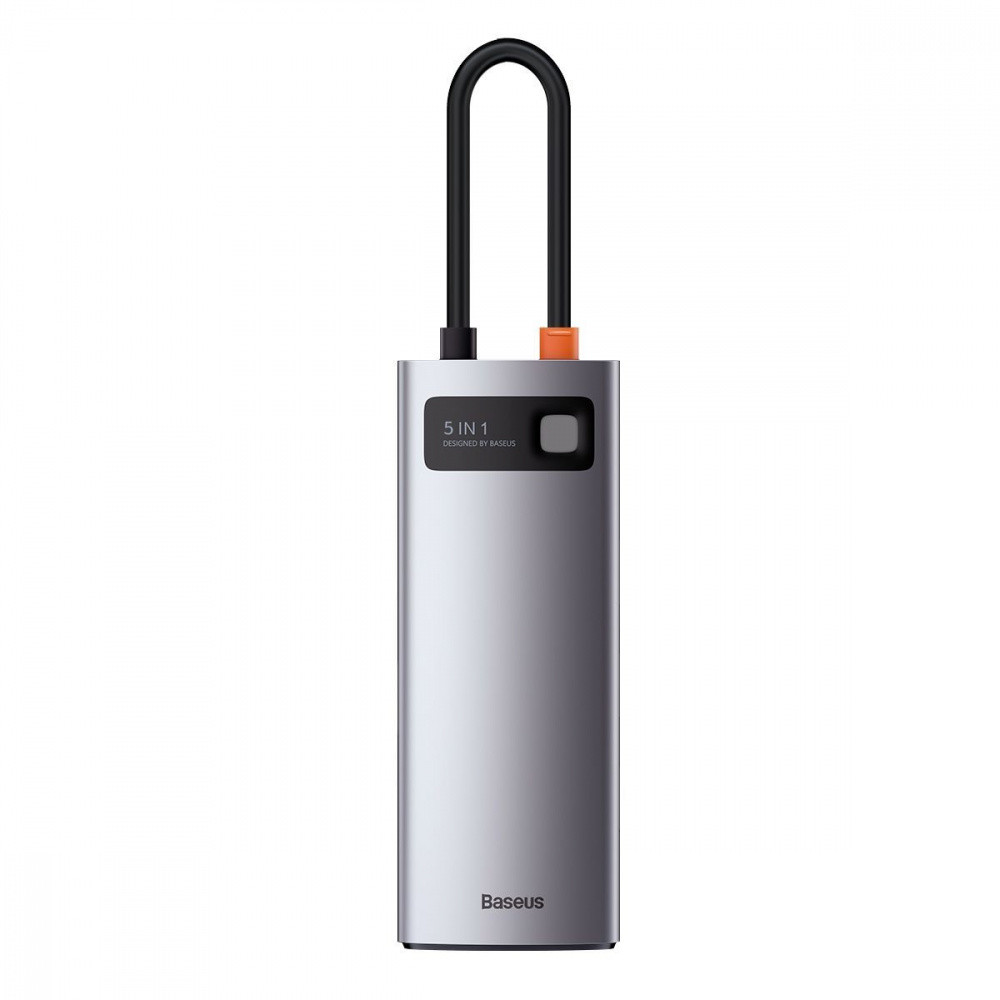 USB-Хаб Baseus Metal Gleam Series 5-in-1 Type-C серый Львов - изображение 1