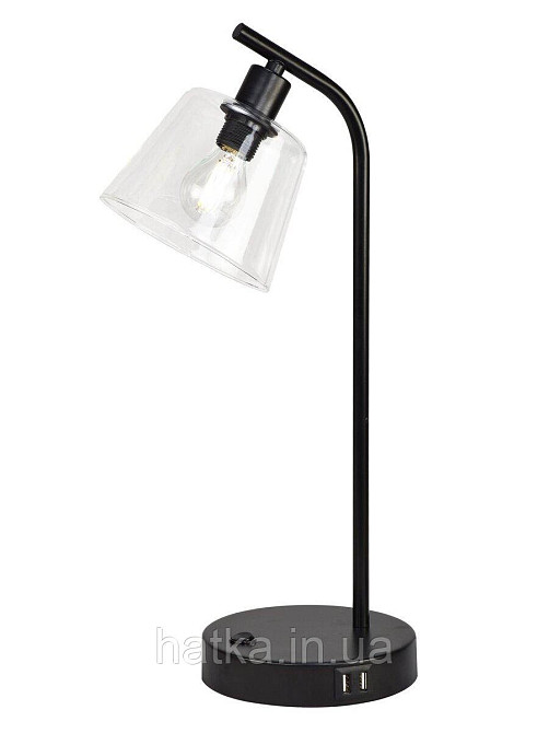 Настольная лампа декоративная VALESO LT91089E BK черная Киев - изображение 1