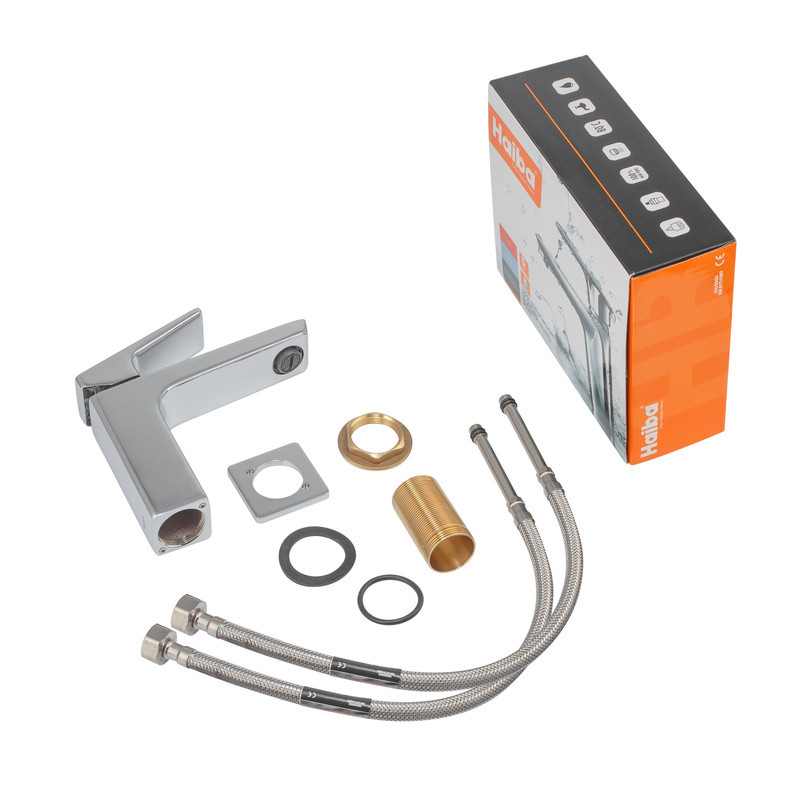 Змішувач для умивальника Haiba Turin 001 Nut HB9655 Харків - фото 6