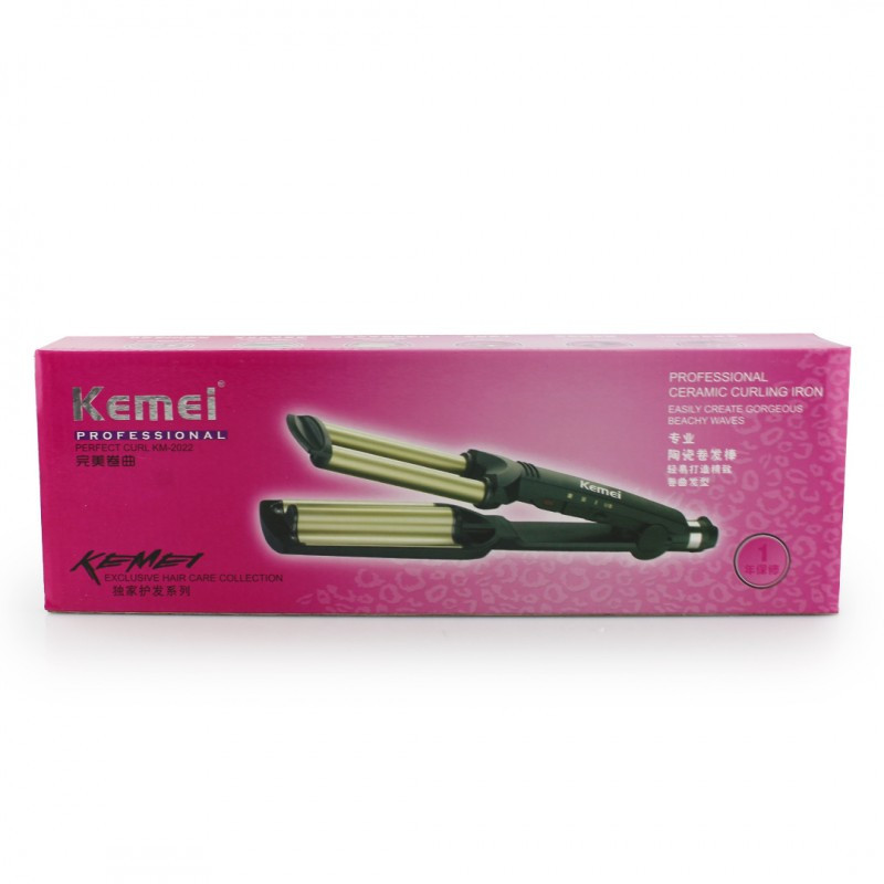 Подвійна плойка-хвиля для волосся з керамічним покриттям, терморегулятором та безпечним наконечником Одеса - фото 7