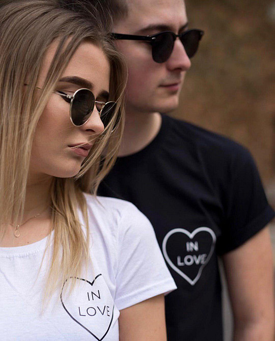 Парные футболки для парня и девушки - IN LOVE Черновцы - изображение 1
