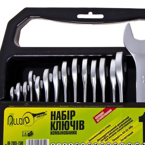 Набір ключів комбінованих. 15 предметів Alloid (спеццiна) Одеса - фото 6