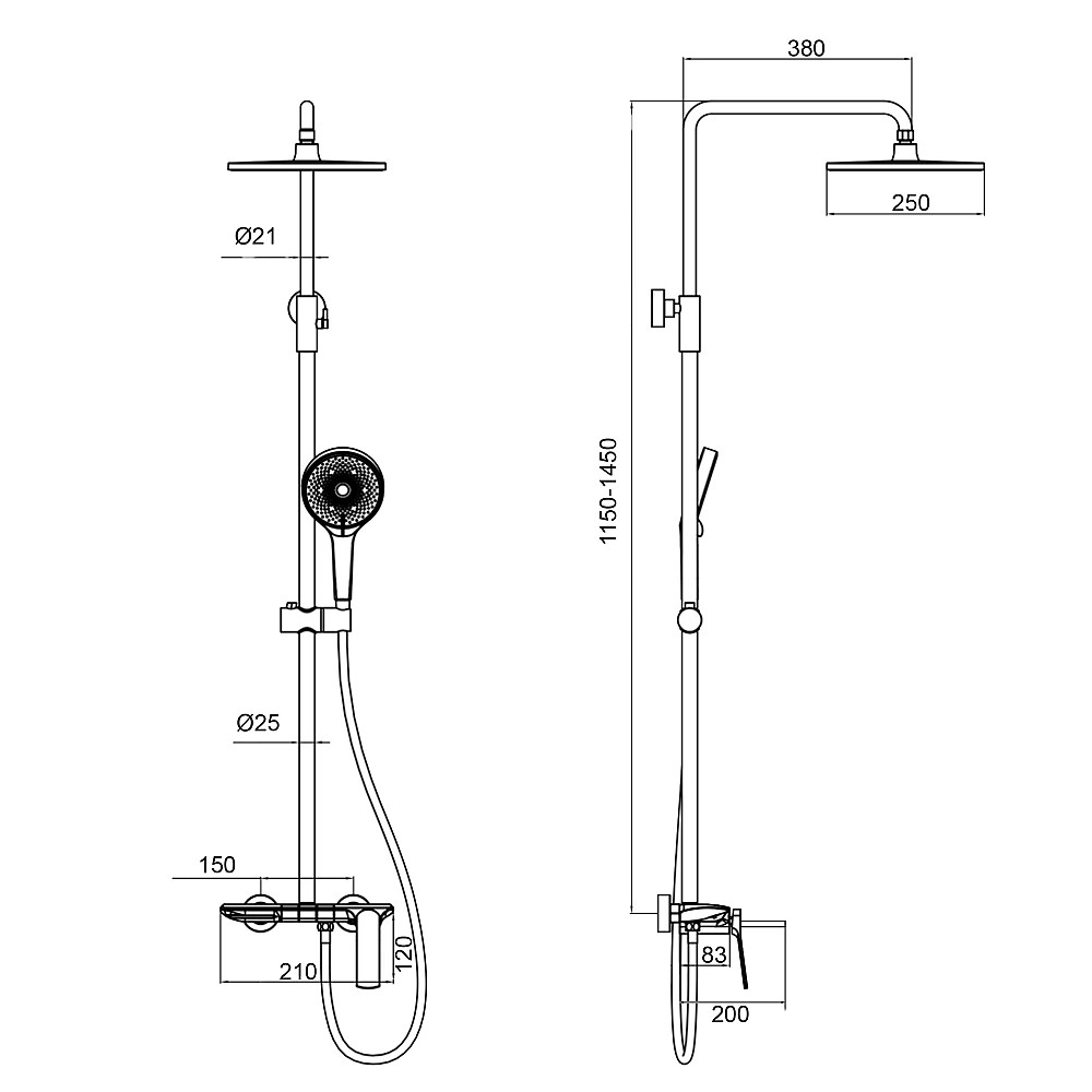Душова система Globus Lux PIANO GLPN-0099 Луцк - изображение 3