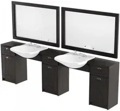 Перукарська Консоль Panda Retro Konsoleta Barberska Podwójna Киев - изображение 1