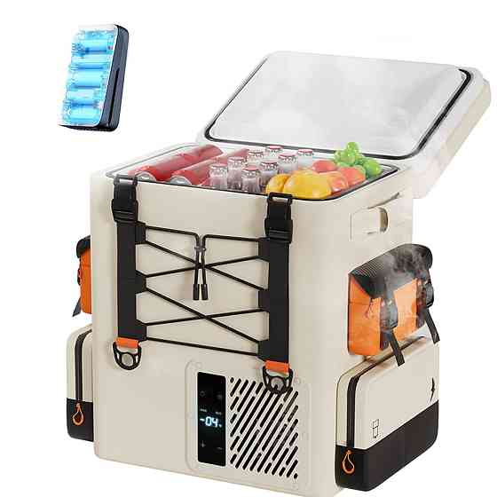 Акумуляторний холодильник-рюкзак Litheli 16л, живлення від павербанку (УМБ Litheli Power Bank 20000 mAh, 45 W в комплекті) Киев