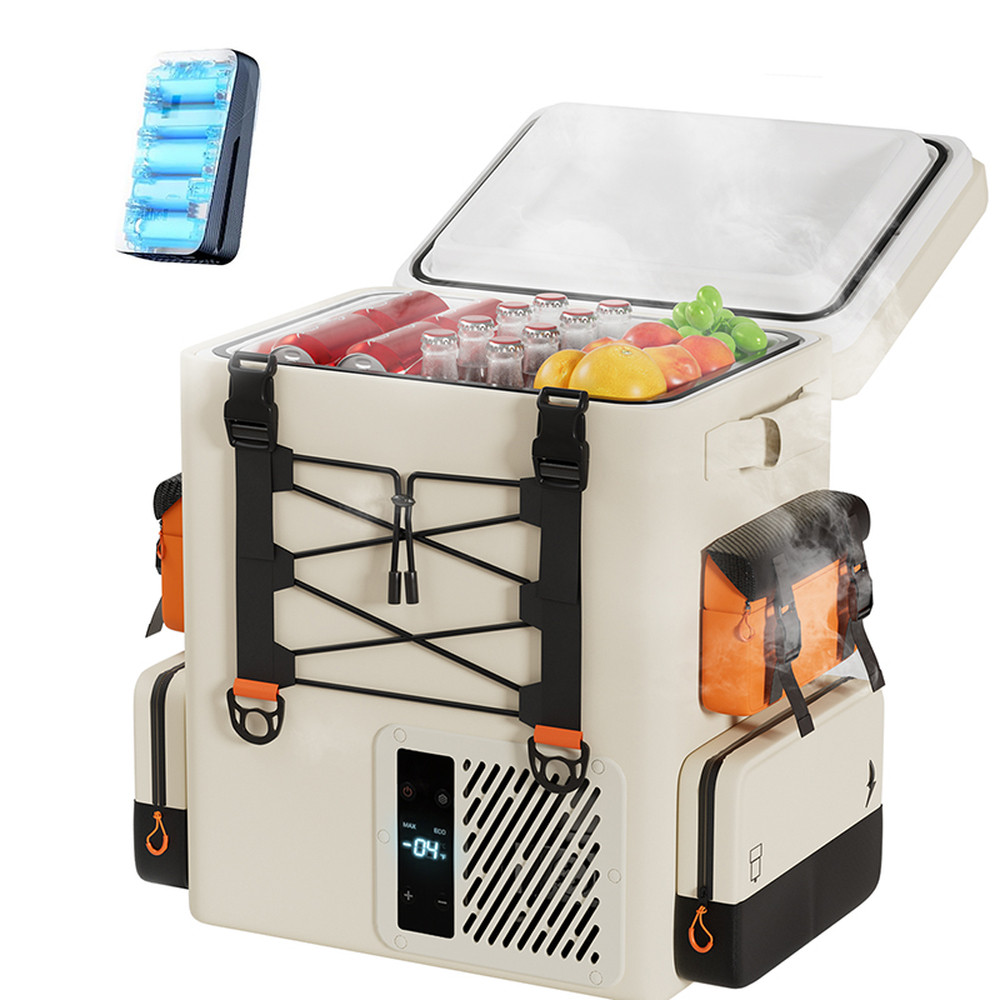 Акумуляторний холодильник-рюкзак Litheli 16л, живлення від павербанку (УМБ Litheli Power Bank 20000 mAh, 45 W в комплекті) Київ - фото 1